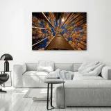 obraz-na-plotnie-korony-drzew-120x80-stan-nowy