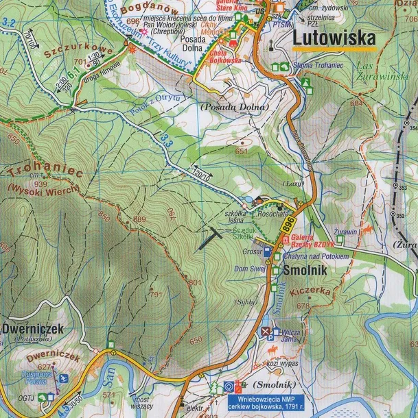 bieszczady-mapa-laminowana-compass-2022-wydawnictwo-wydawnictwo-compass