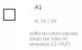polka-na-rog-naroznika-amaro-element-a1-stan-nowy