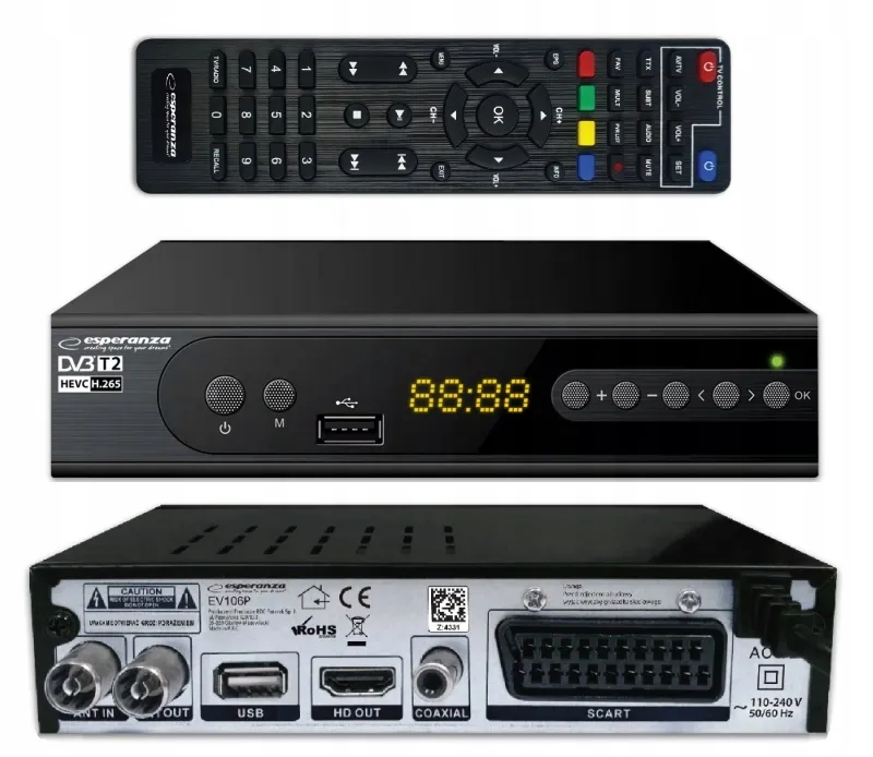 tuner-dekoder-dvb-t2-hevc-h-265-esperanza-ev106p-stan-nowy