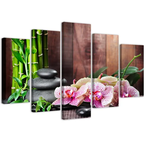 obraz-na-plotnie-orchidea-kamienie-bambus-150x100