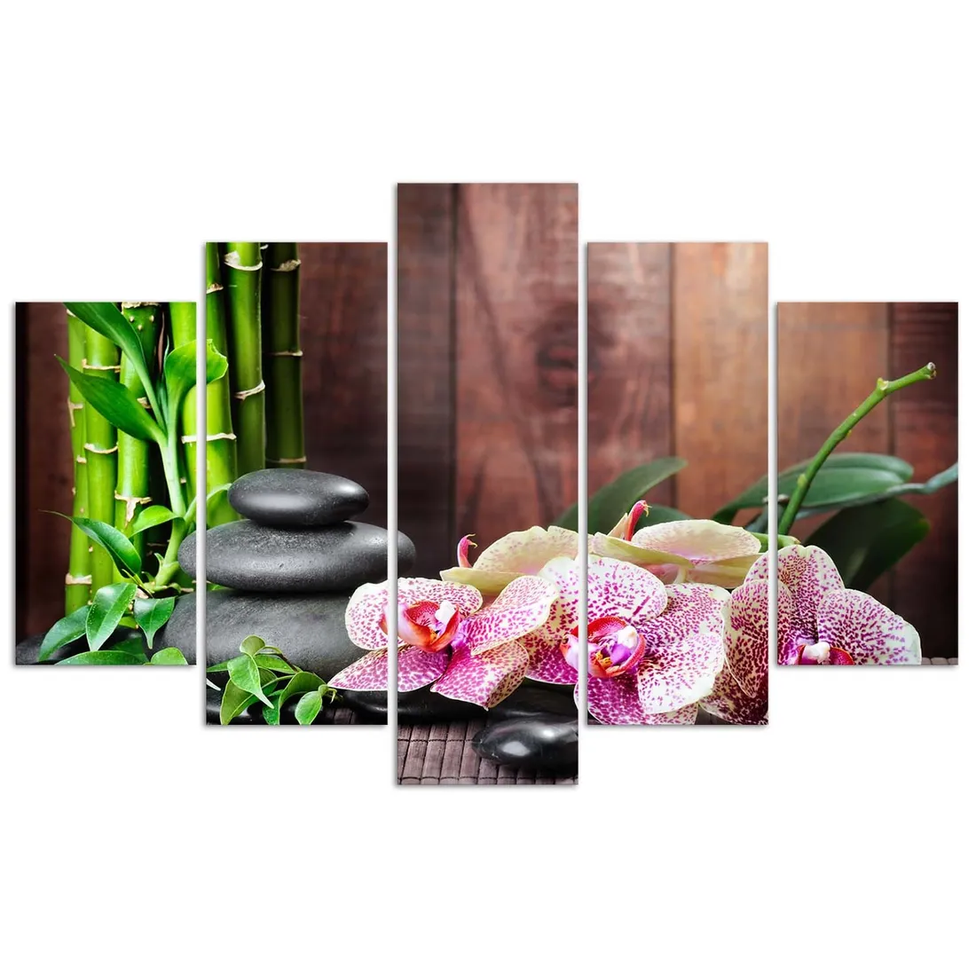 obraz-na-plotnie-orchidea-kamienie-bambus-150x100