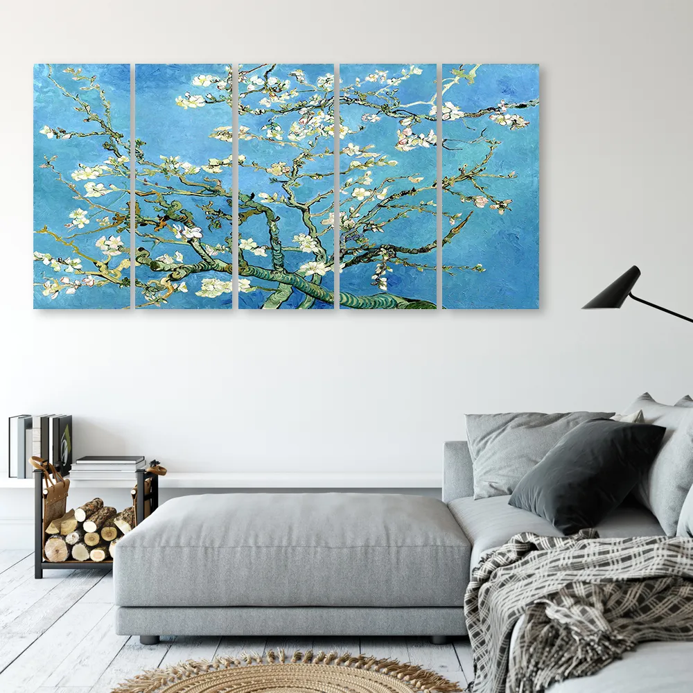 obraz-na-plotnie-kwitnacy-migdalowiec-100x40