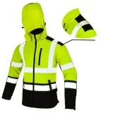kurtka-softshell-softref-zolta-ostrzegawcza