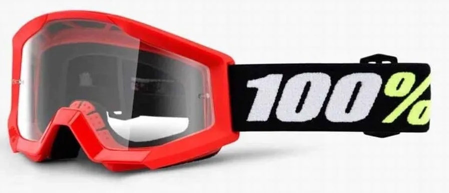 gogle-100-procent-100percent-strata-mini-czerwone-stan-nowy