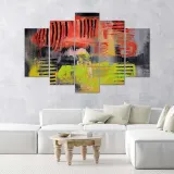 deco-panel-gra-kolorow-5-czesciowy-100x70-stan-nowy