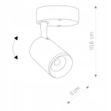 iris-led-black-7w-stan-nowy