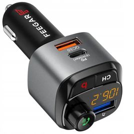 Zdjęcie produktu Feegar Transmiter FM Bluetooth ładowarka QC 3.0 PD