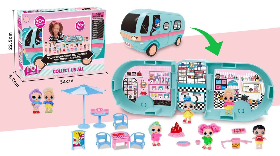 Lol Kamper Autobus Surprise Glamper 20Pcs 2 L.o.l ERLI.pl