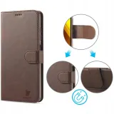 etui-bizon-case-wallet-do-xiaomi-poco-x3-nfc-pro-kolor-brazowy