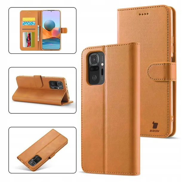 etui-bizon-case-wallet-do-xiaomi-redmi-note-10-pro-kolor-brazowy