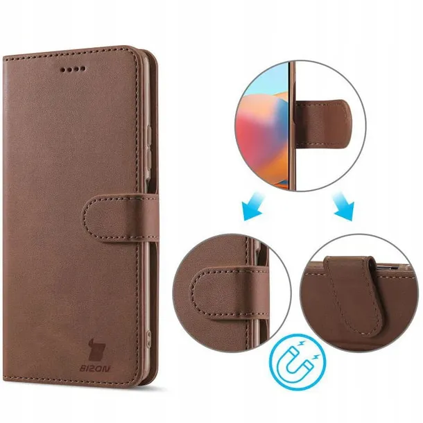 etui-bizon-case-wallet-do-xiaomi-redmi-note-10-pro-kolor-brazowy