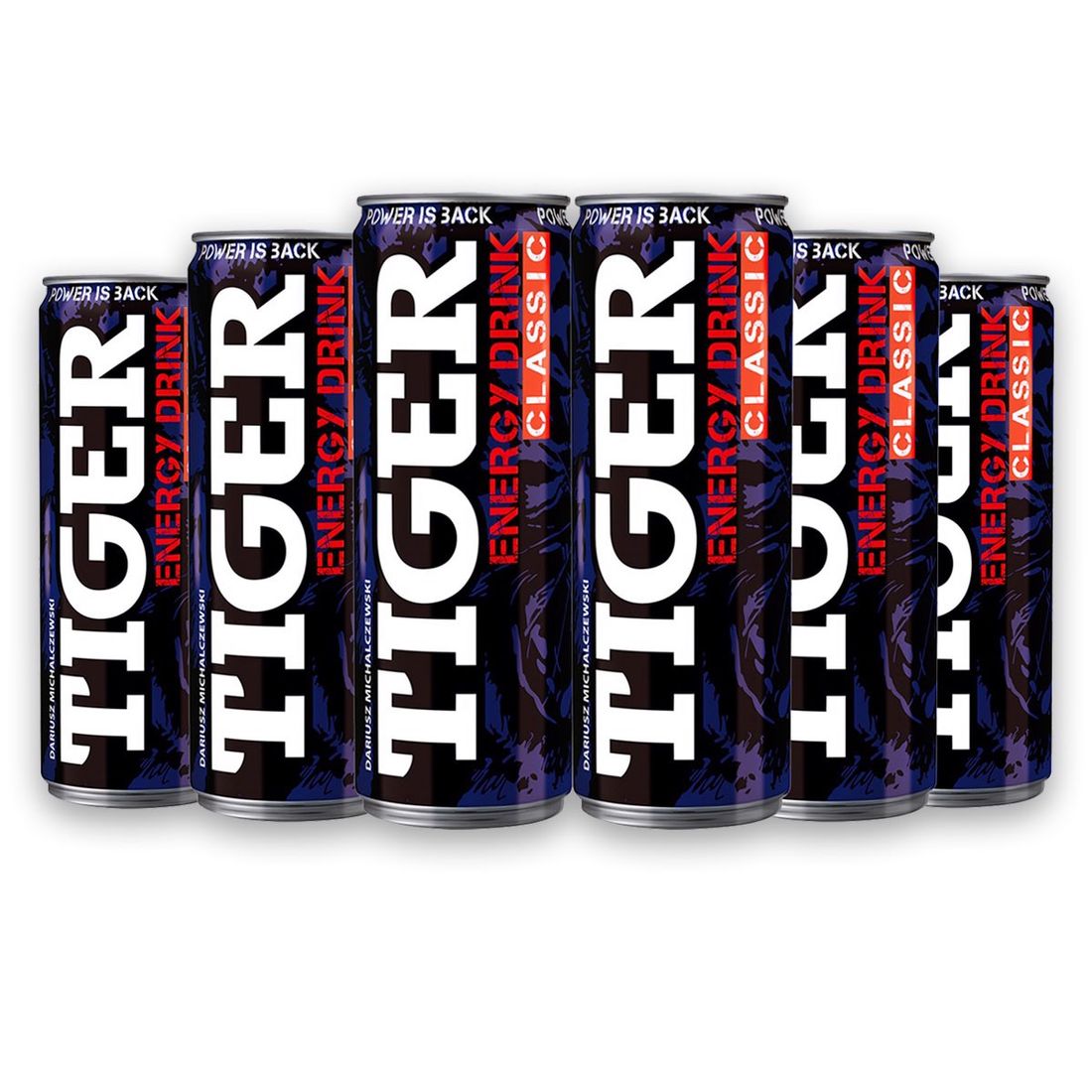 Tiger Energy Drink Classic Gazowany napój energetyzujący 250 ml x 6