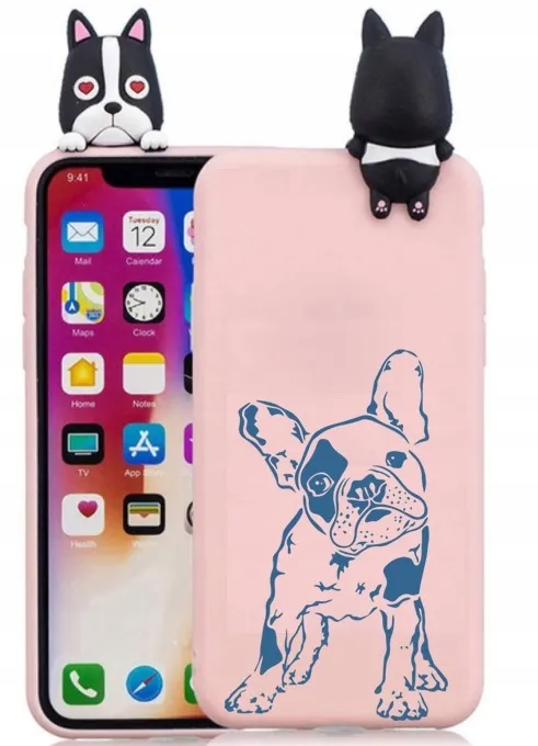 etui-case-3d-francuski-pies-iphone-13-pro-max-stan-nowy