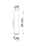 kinkiet-lagos-2-czarny-dlugosc-wysokosc-1-cm