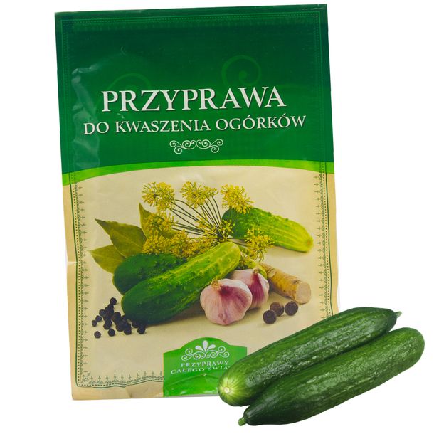 Do Kiszenia Ogórków Stosuje Się 8 Procentowy Roztwór Soli Kuchennej PRZYPRAWA DO KWASZENIA KISZENIA OGÓRKÓW 40G - ERLI.pl