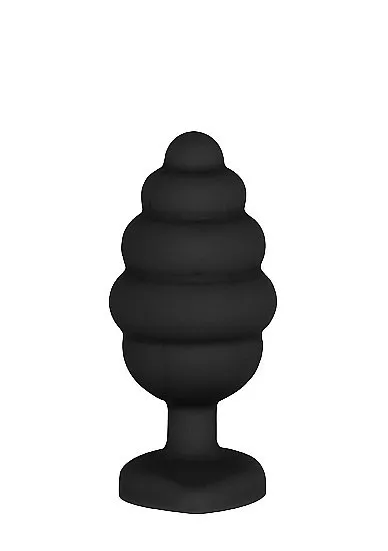 regular-ribbed-diamond-heart-plug-black-stan-nowy