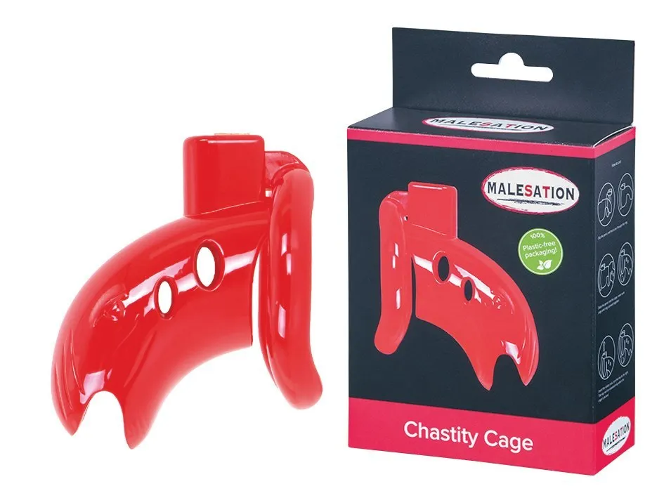 malesation-chastity-cage-red