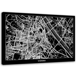 obraz-na-plotnie-wieden-plan-miasta-60x40
