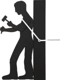 zegar-scienny-working-man-czarny