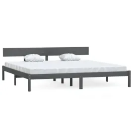 810164-bed-frame-grey-solid-wood-pine-180x200-cm-6ft-super-king