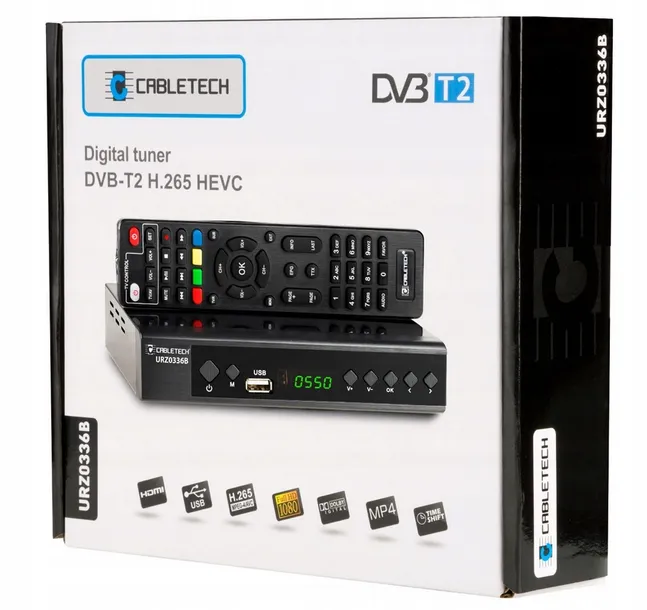 tuner-dekoder-tv-dvb-t2-h-265-hevc-usb-cabletech-stan-nowy-standard-kodowania-mpeg-2-mpeg-4-h-264-mpeg-4-avc-h-265-hevc