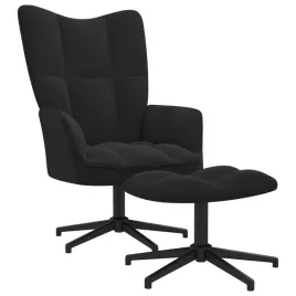 fotel-z-podnozkiem-czarny-obity-aksamitem