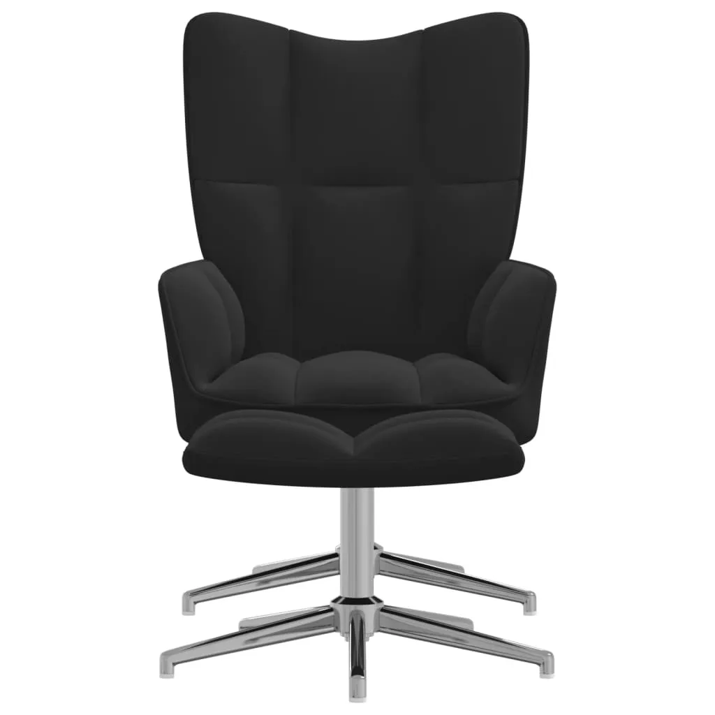 fotel-z-podnozkiem-czarny-obity-aksamitem