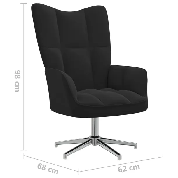 fotel-z-podnozkiem-czarny-obity-aksamitem