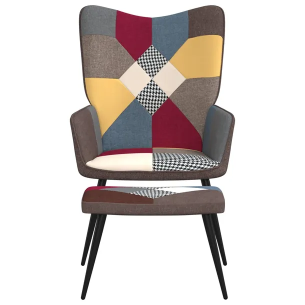 fotel-z-podnozkiem-patchwork-obity-tkanina