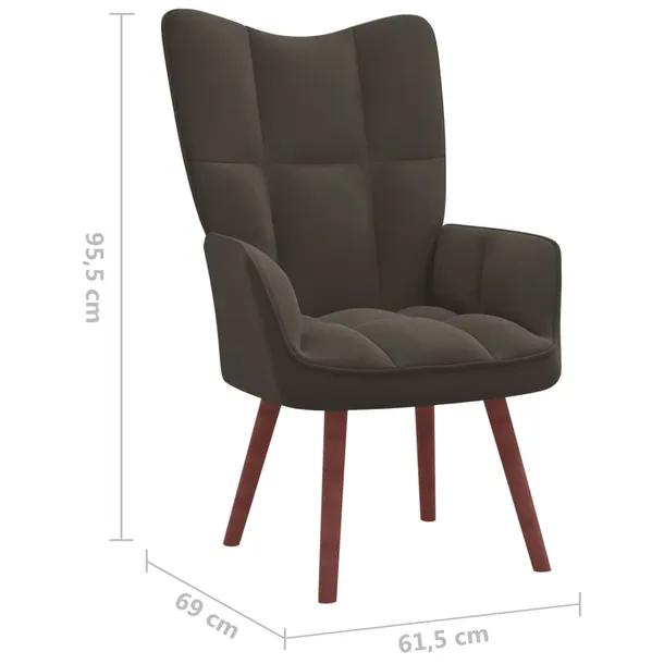 fotel-ciemnoszary-obity-aksamitem