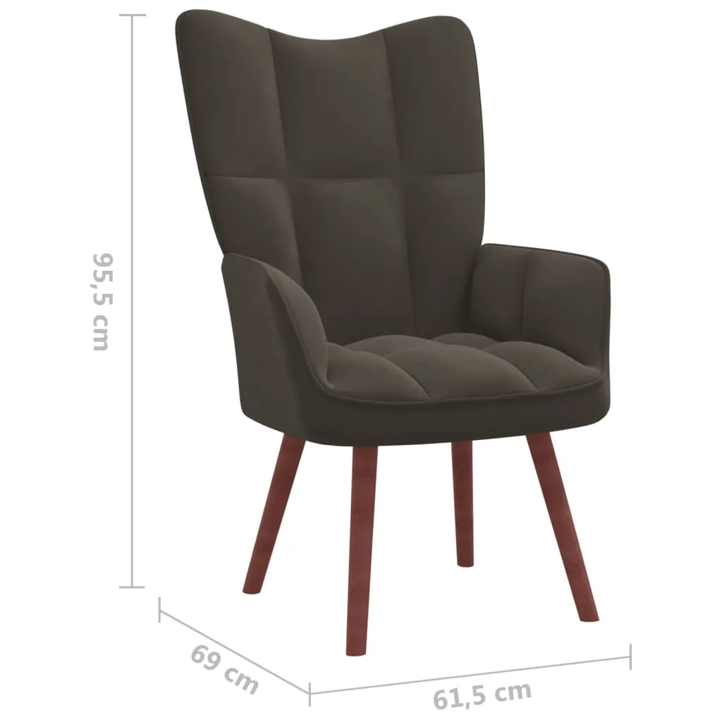 fotel-ciemnoszary-obity-aksamitem