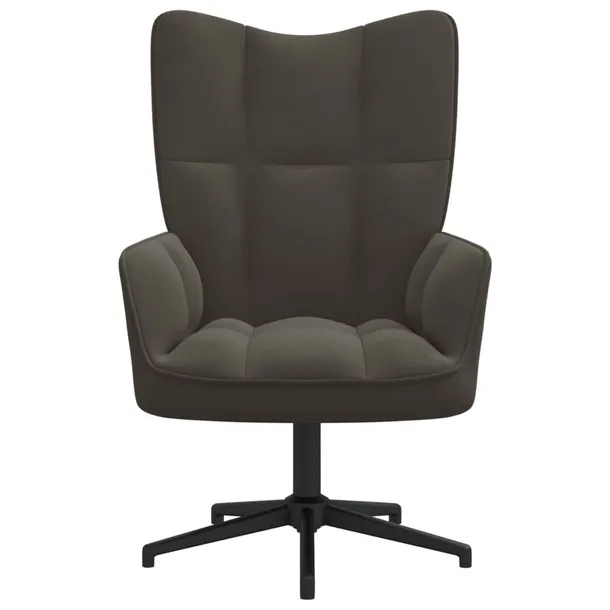fotel-ciemnoszary-obity-aksamitem