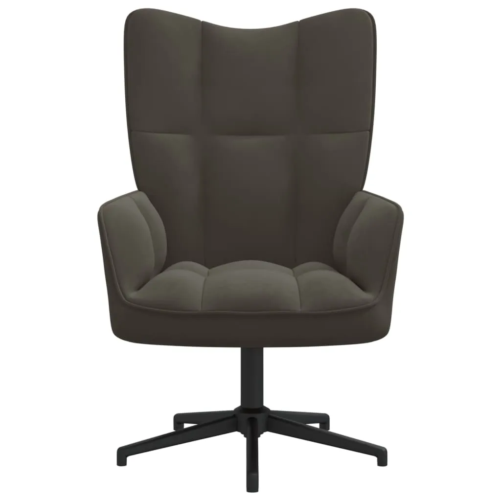 fotel-ciemnoszary-obity-aksamitem