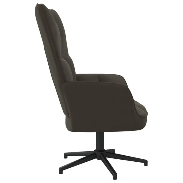 fotel-ciemnoszary-obity-aksamitem