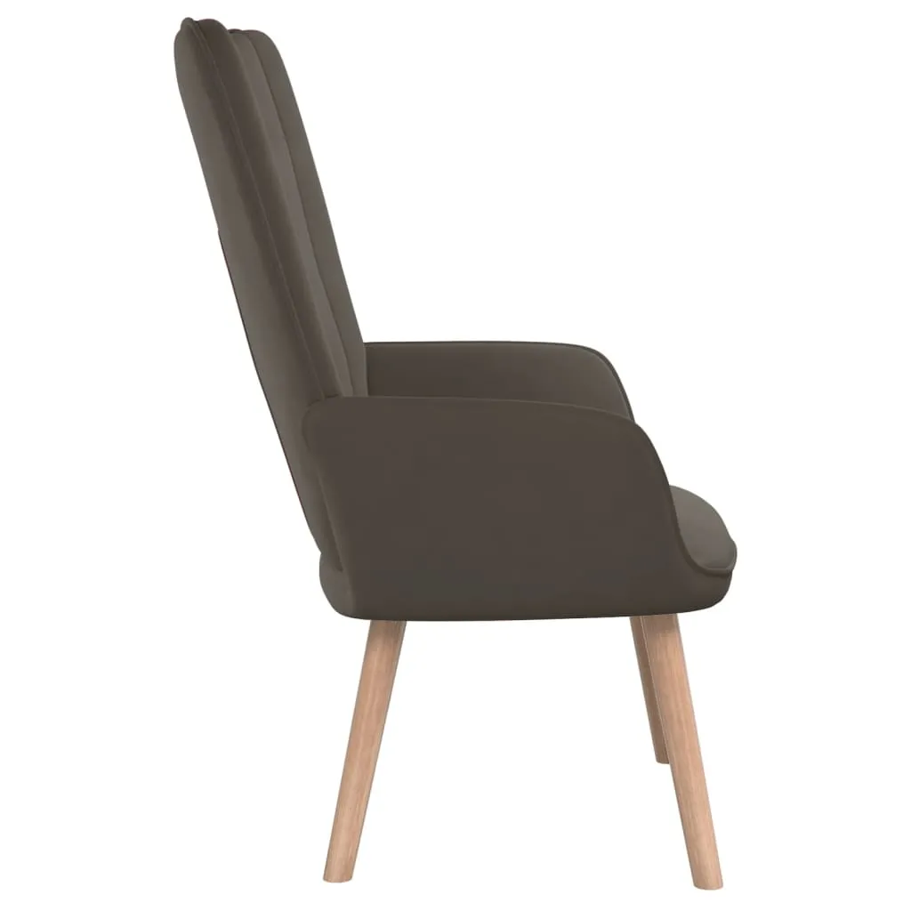 fotel-ciemnoszary-obity-aksamitem