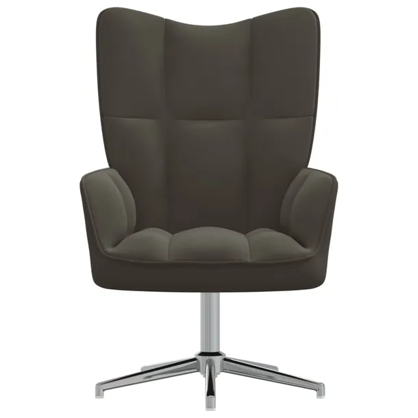 fotel-ciemnoszary-obity-aksamitem