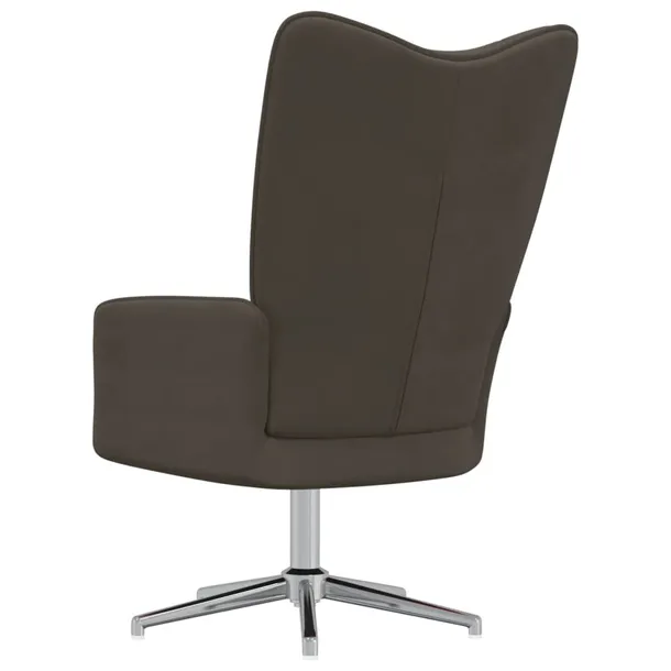 fotel-ciemnoszary-obity-aksamitem