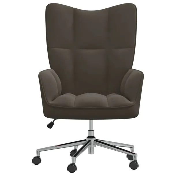 fotel-ciemnoszary-obity-aksamitem
