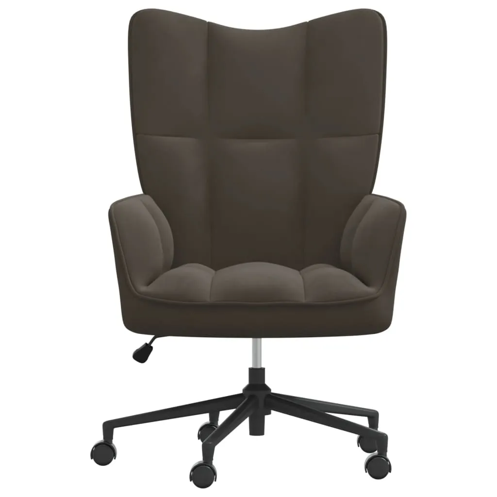 fotel-ciemnoszary-obity-aksamitem