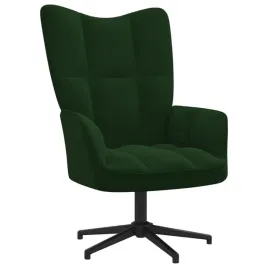 fotel-ciemnozielony-obity-aksamitem
