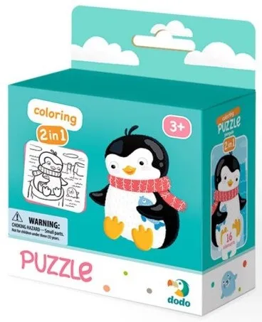 dodo-puzzle-16-elementow-kolorowanka-pingwinek-stan-nowy