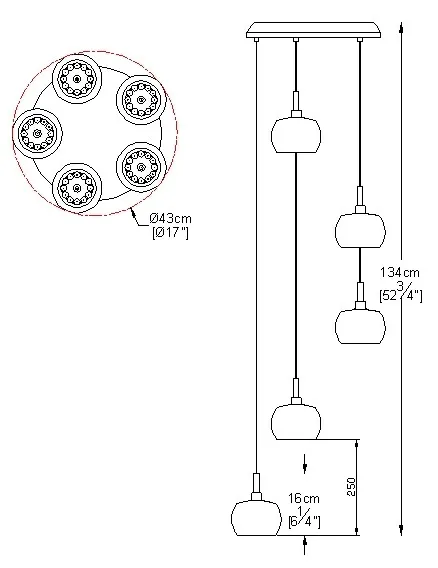 lampa-wiszaca-crystal-5-kolor-chrom-stan-nowy