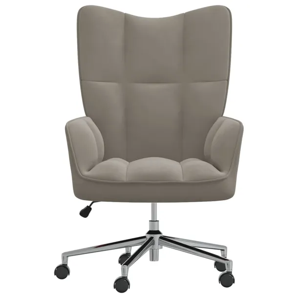 fotel-jasnoszary-obity-aksamitem
