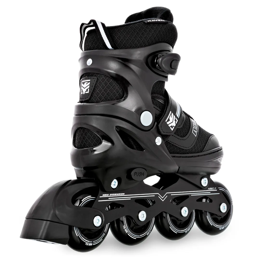 rolki-regulowane-raven-drill-black-38-42-stan-nowy
