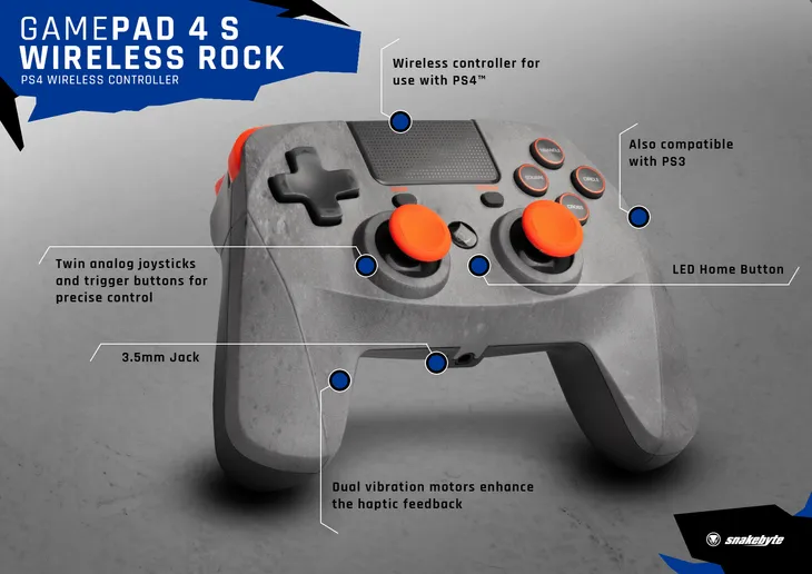 snakebyte-game-pad-4-s-wireless-rock-kontroler-ps4-stan-nowy
