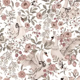 tapeta-scienna-swan-queen-white