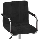 krzeslo-stolowe-czarne-obite-aksamitem
