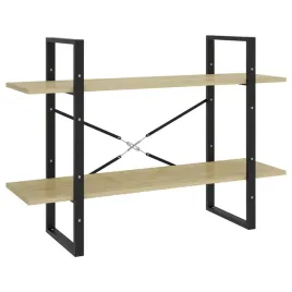 2-poziomowy-regal-na-ksiazki-dab-sonoma-100x30x70-cm