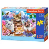 puzzle-120el-kittens-flowers